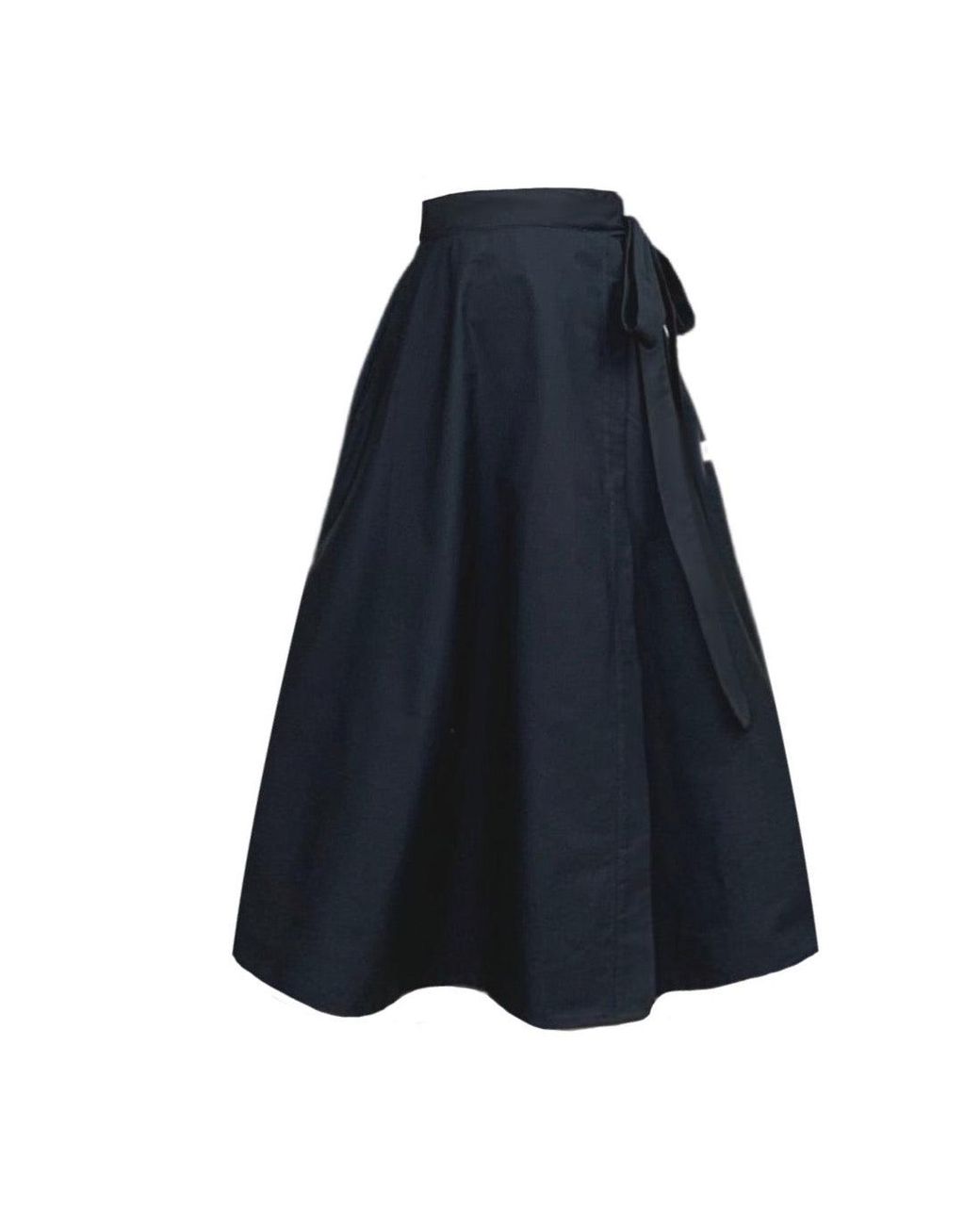 Frock Tales Blue Meyer Wrap Midi Skirt