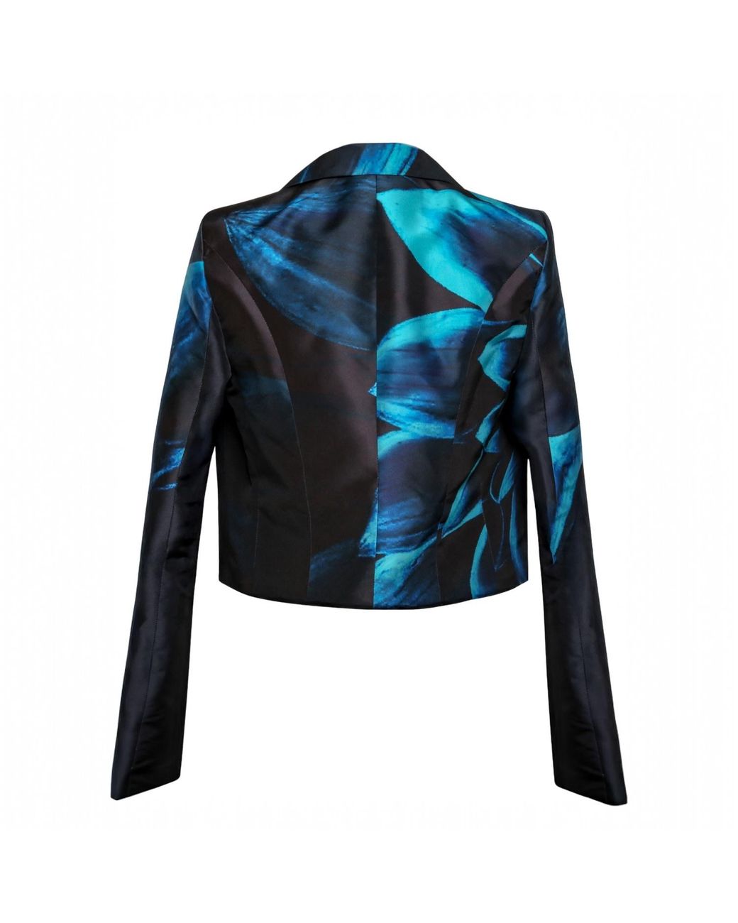Madebyza Blue Tranquilmaré Crop Blazer