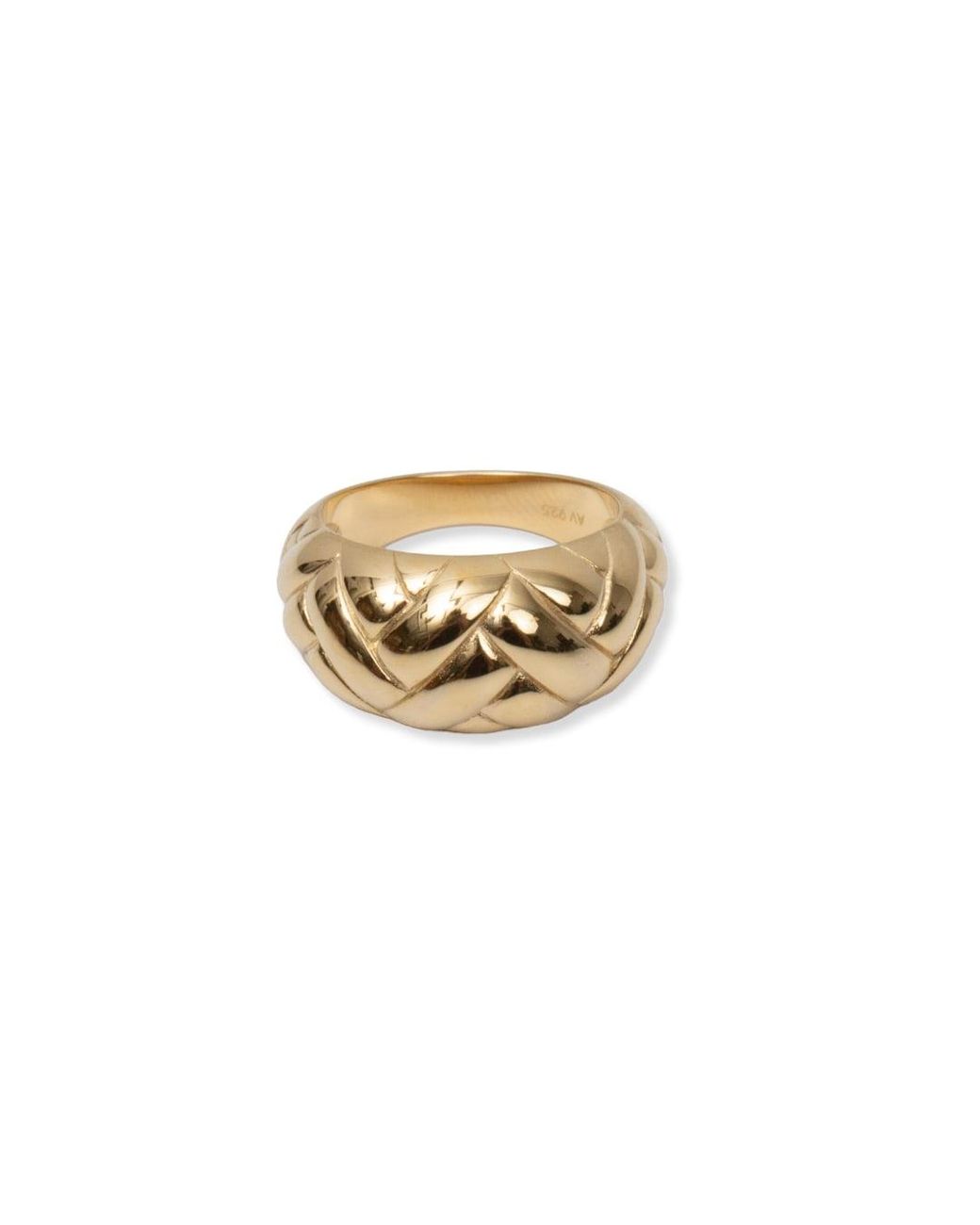 Argento Vivo White The Woven Ring