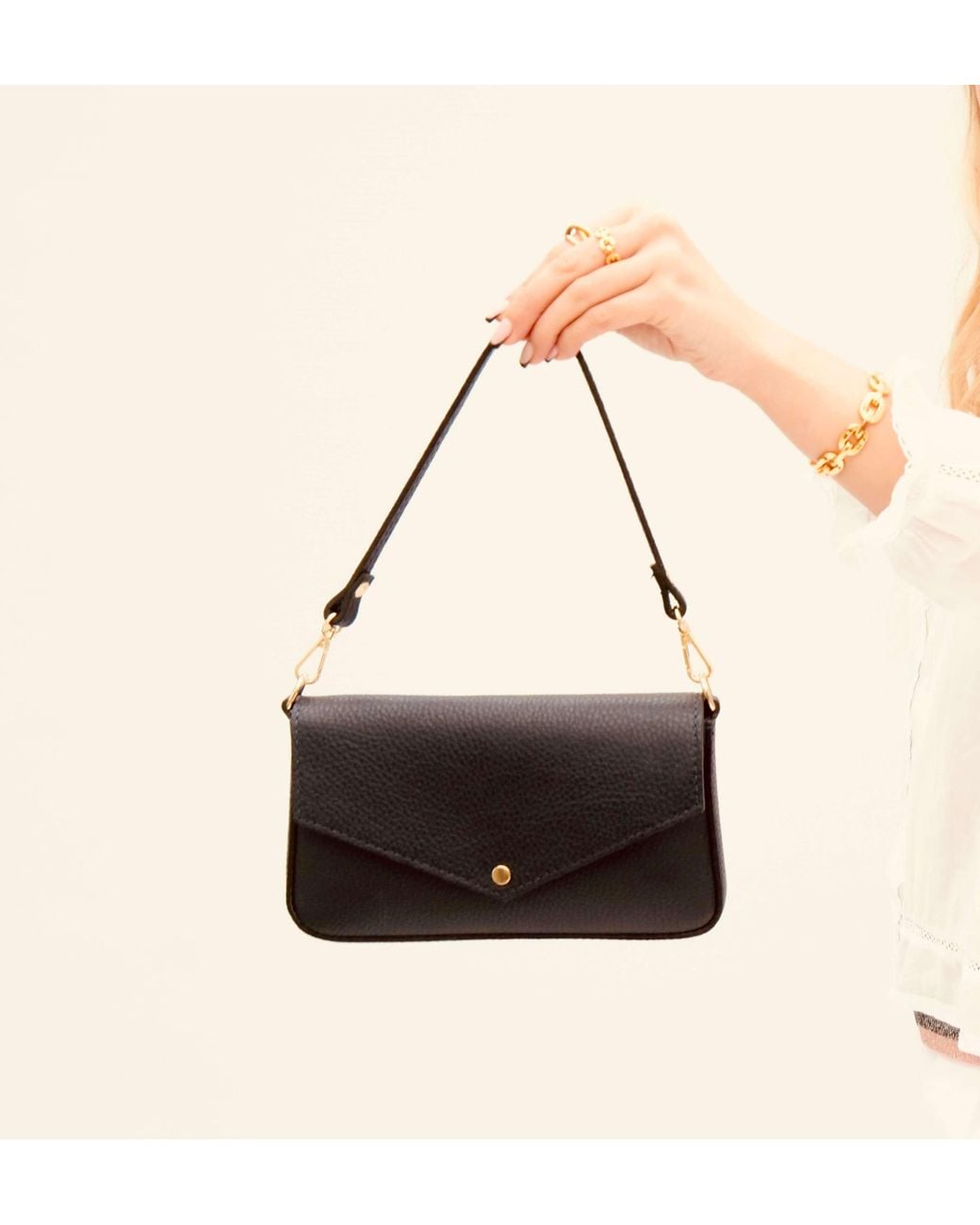 Apatchy London Blue The Munro Leather Shoulder Bag