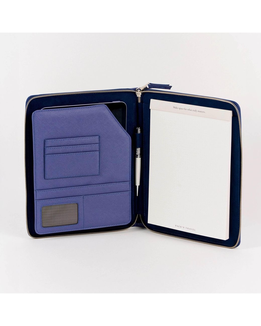 Pack'n Travel Blue Ipad Case Dark