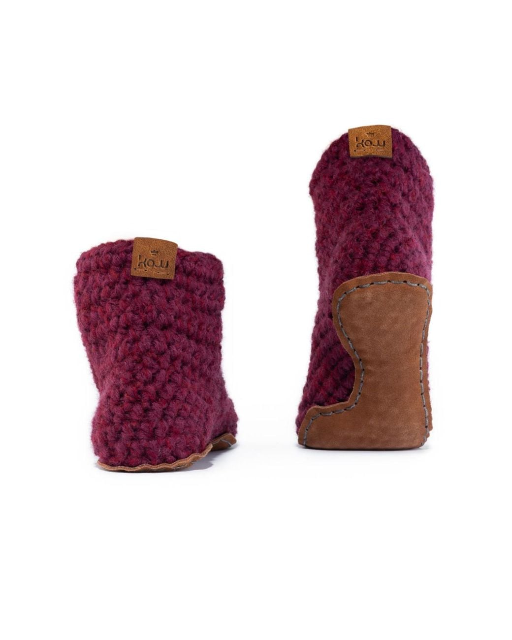 Kingdom of Wow Purple Cozy Boot Wool Slippers For