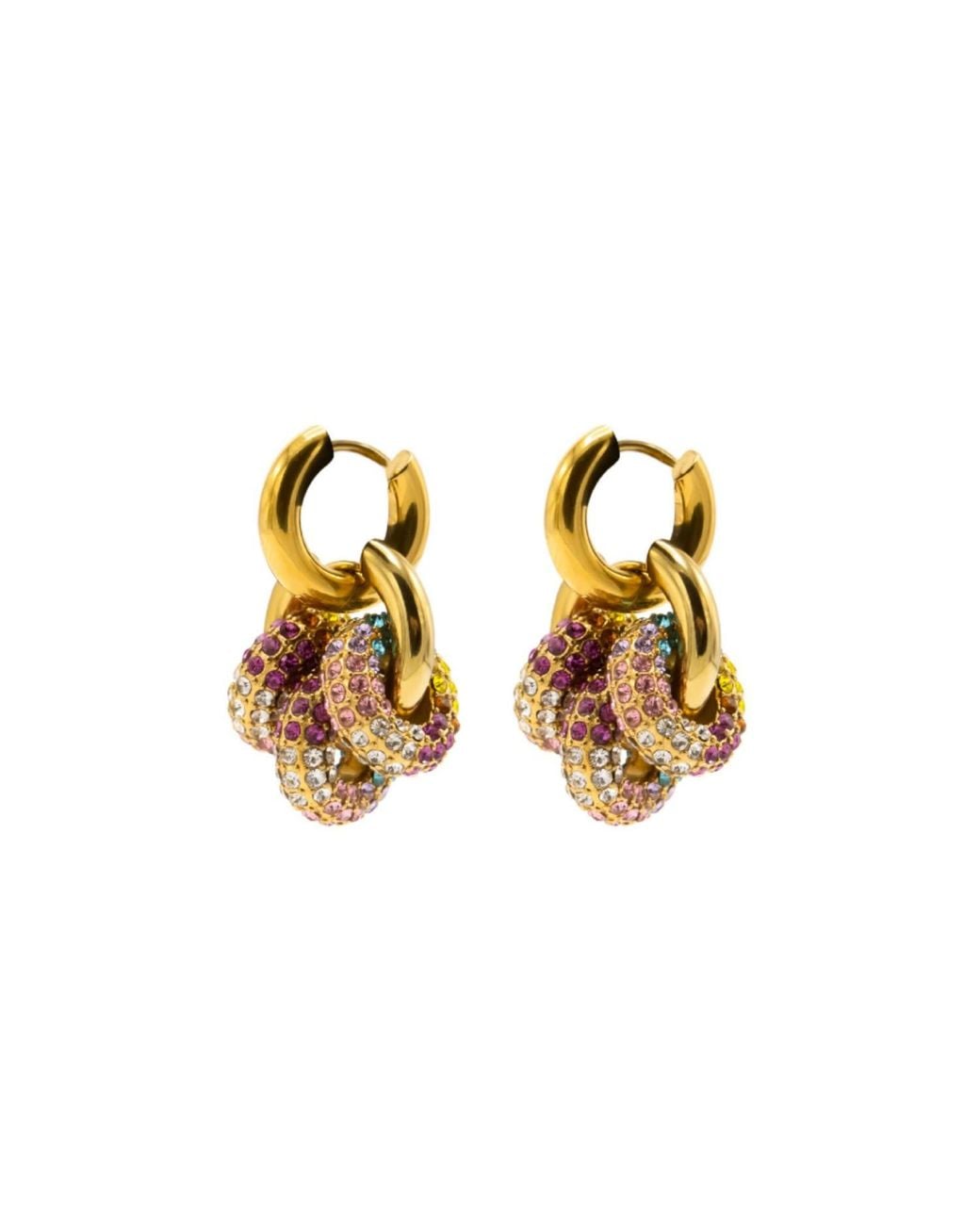 Vicky&Nico Metallic Sphere Harmony Trio Earrings