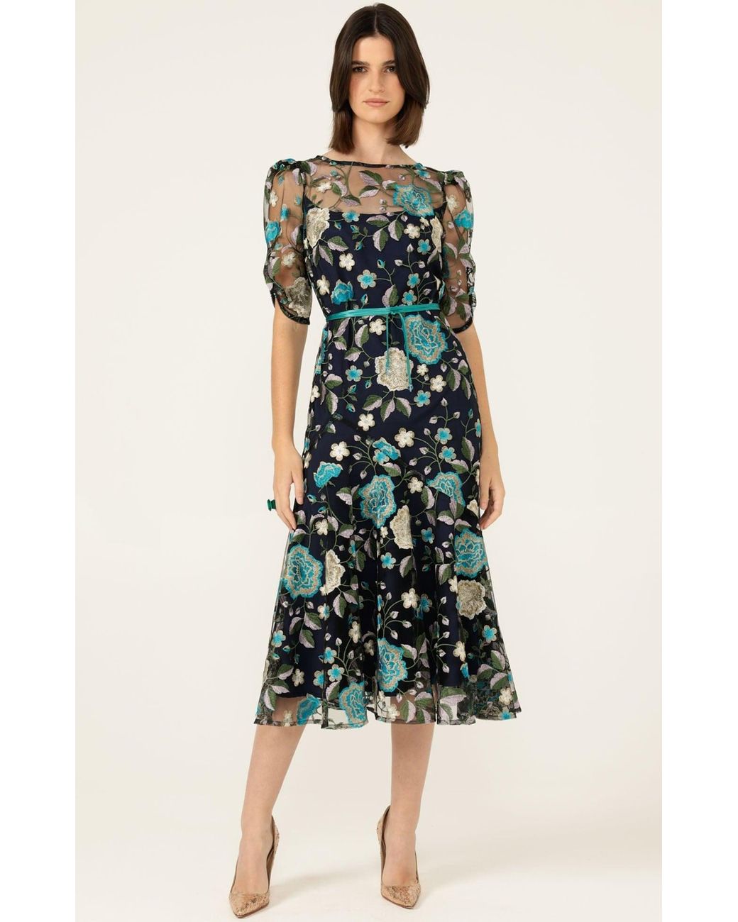 SACHA DRAKE Blue Cardelina Dress