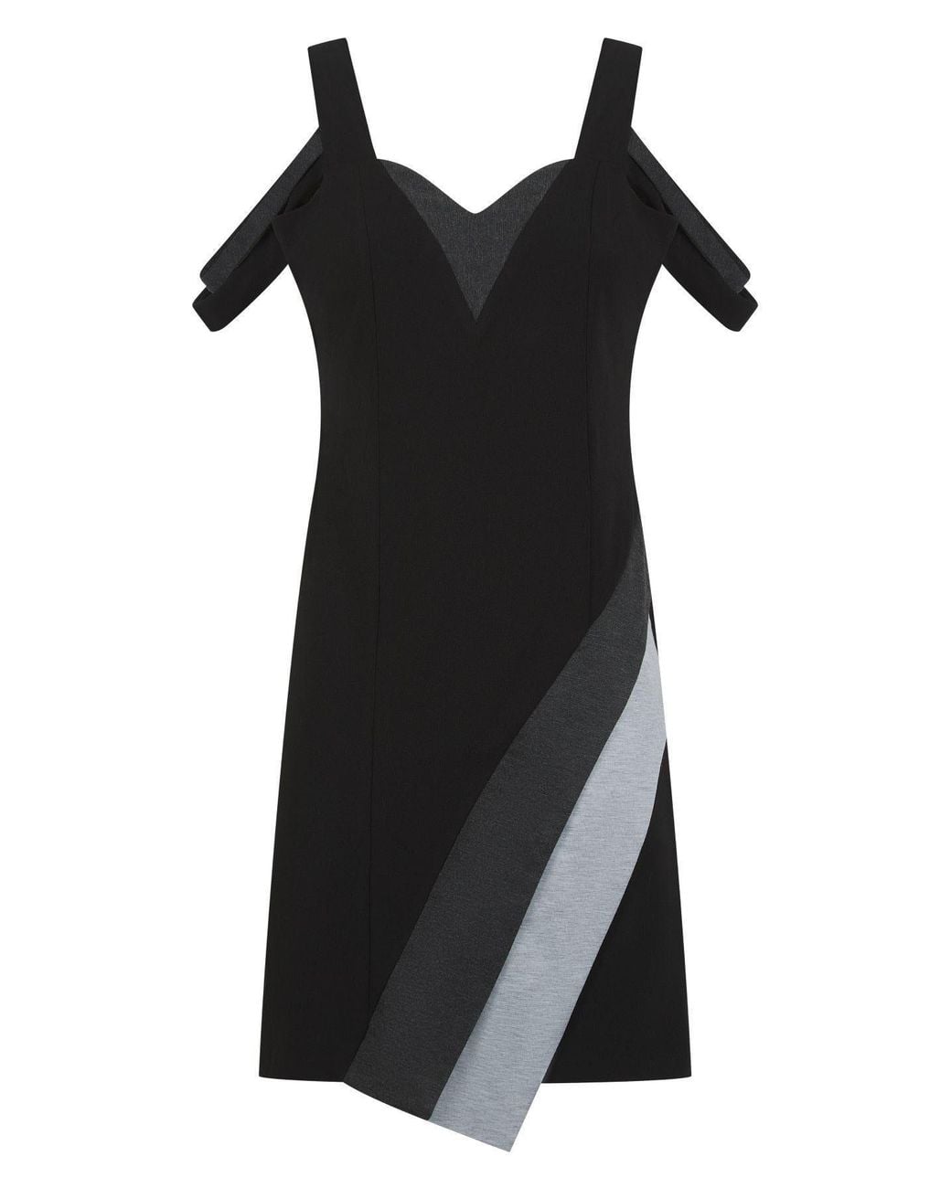 K-Win London Black Off-Shoulder Dress