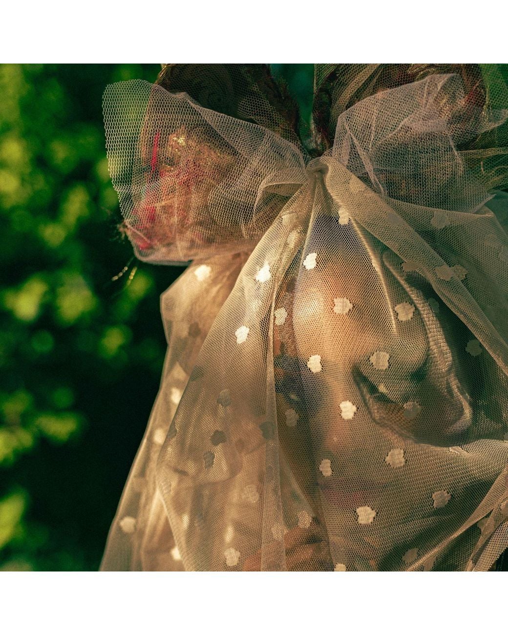Miro Misljen Brown Couture Bow Veil Headpiece