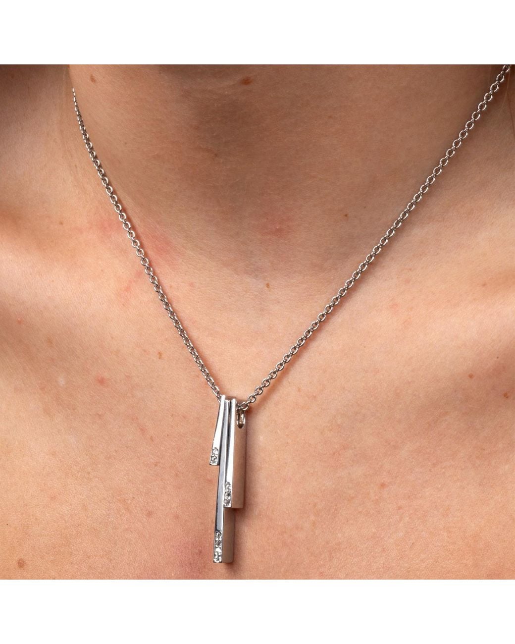 Lucy Quartermaine White Solid Sterling Melody Key Pendant
