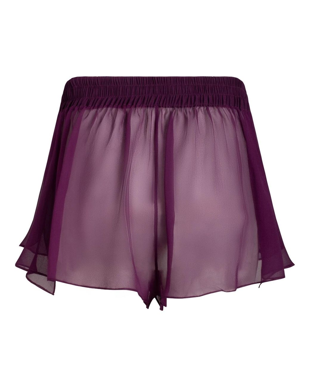 Je Mérite (I Deserve) Purple Silk Chiffon Tap Short