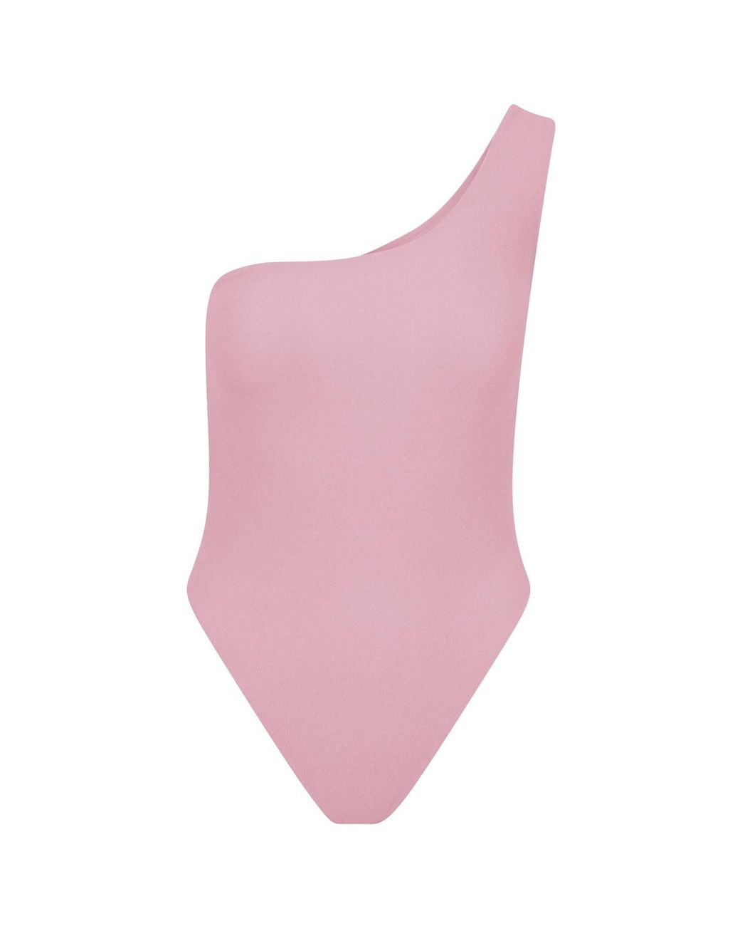 Blake Swimwear Pink Wave One Shoulder Swimsuit