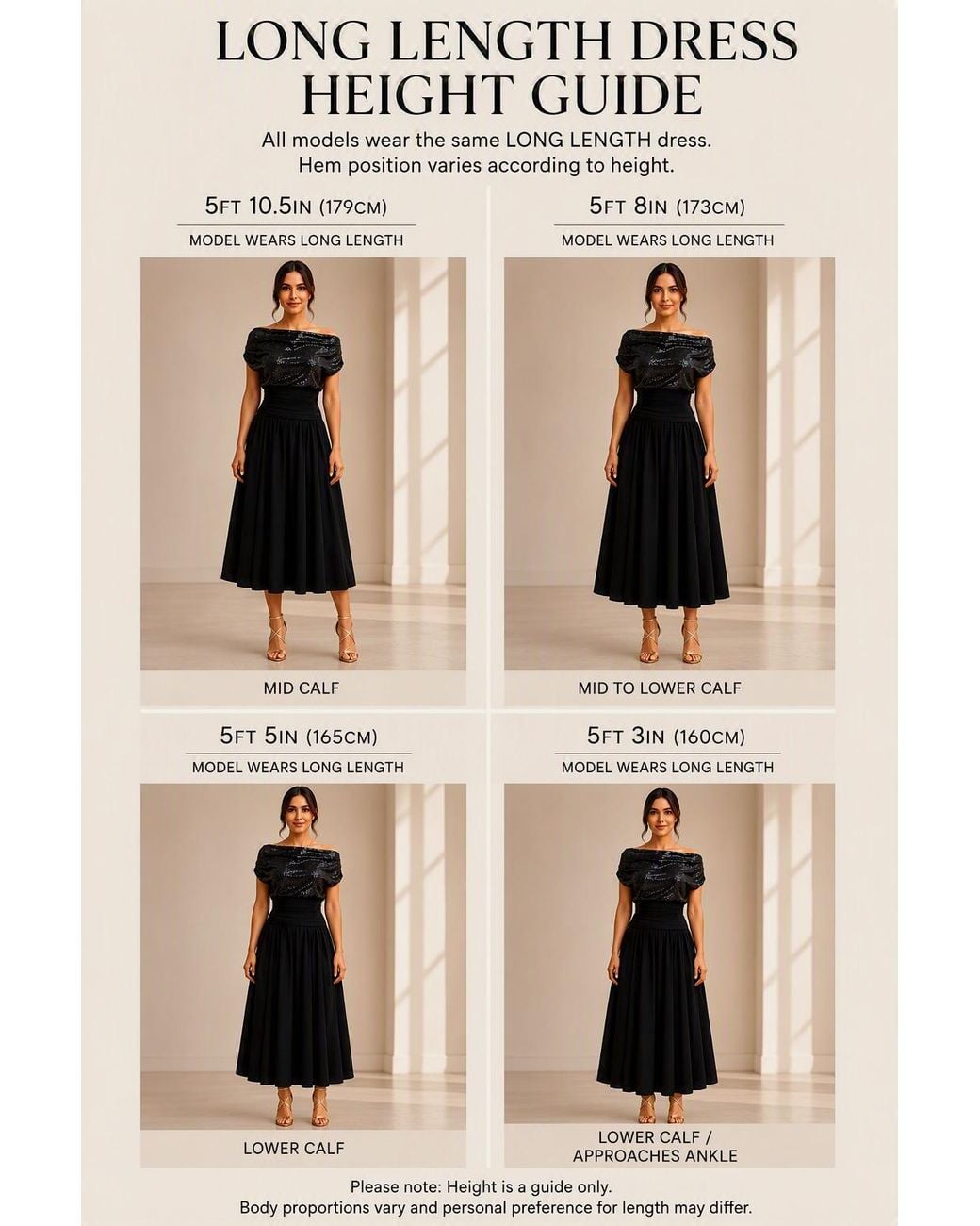 Atom Label Black Carbon Bardot Tea Regular Length Dress