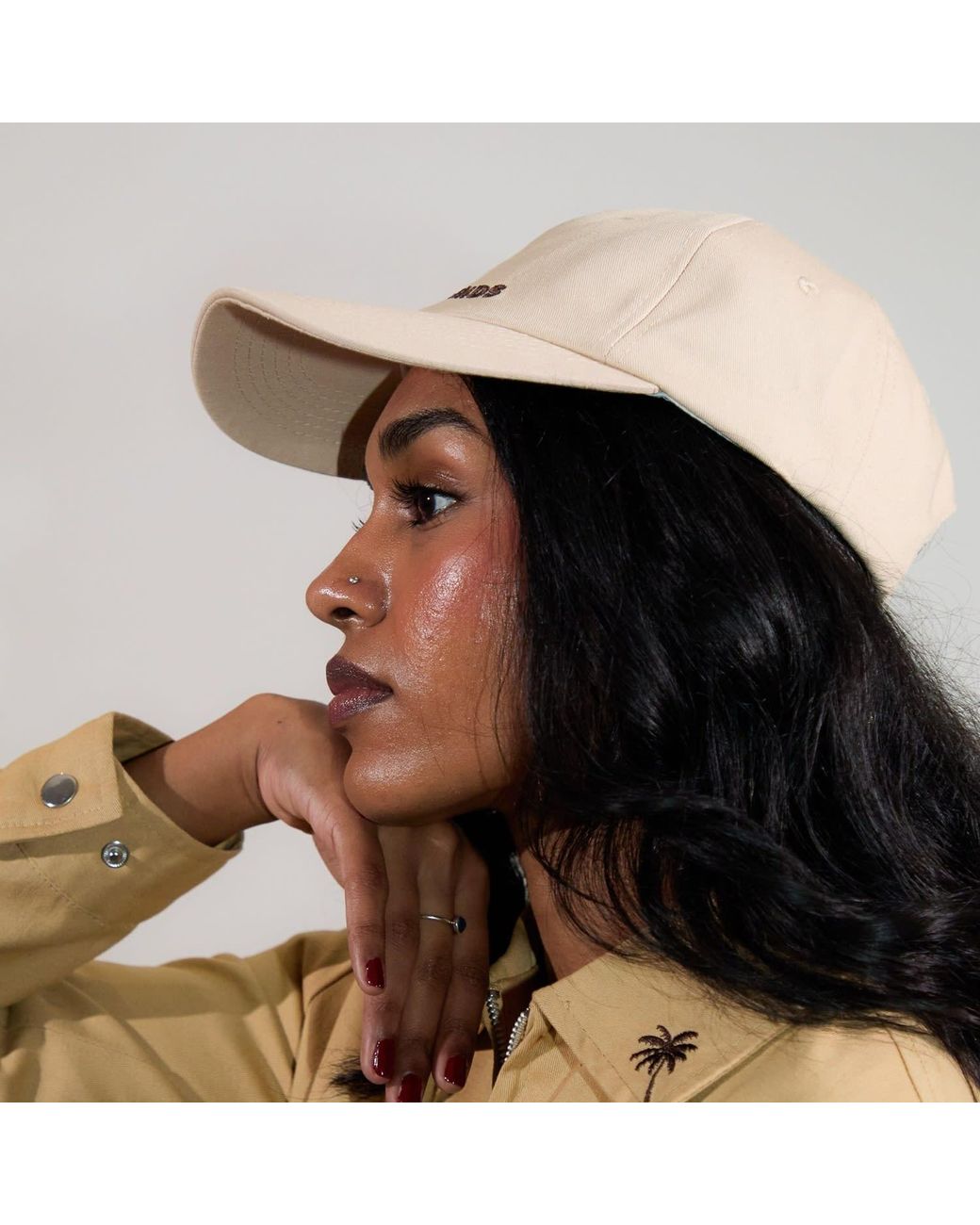 Nooltrends Natural Neutrals Embroidered Cap for men