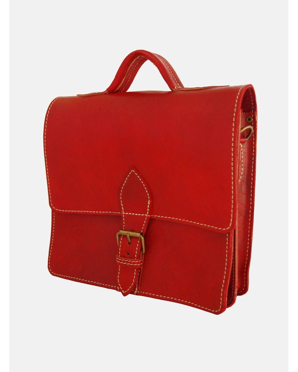 Berber Leather Red The Casablanca Mini Satchel