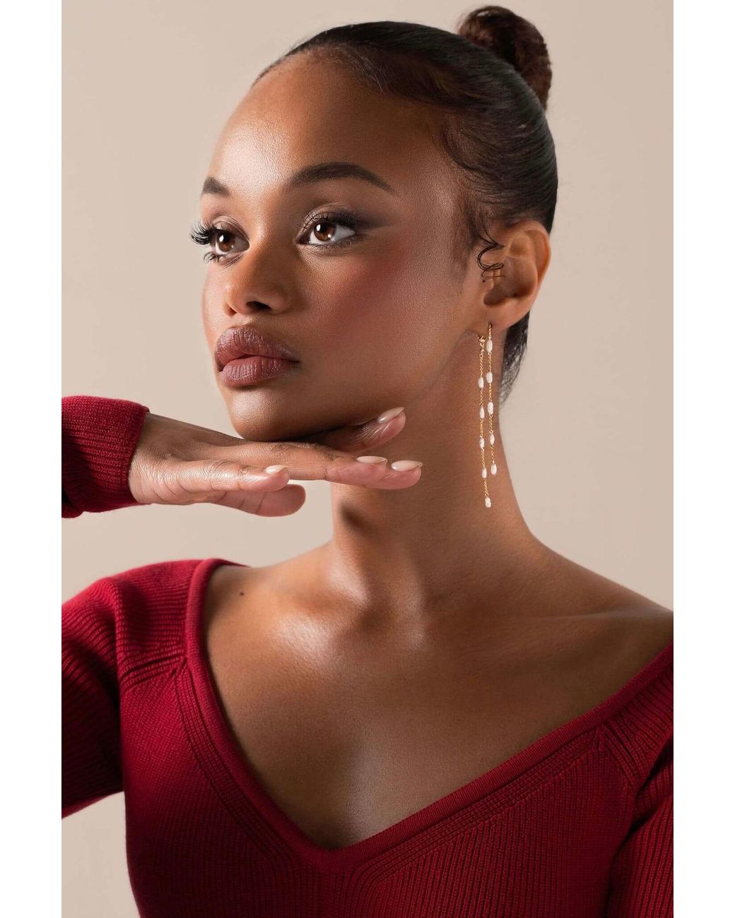Katy Faye Metallic Juliette Double-Sided Earrings