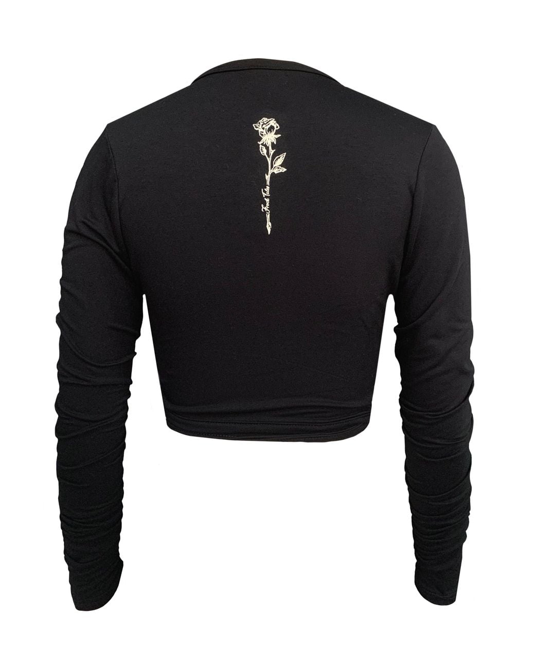 Frock Tales Black Daisy Ballet Wrap Top