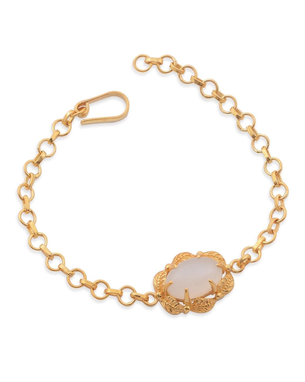Emma Chapman Jewels White Tashi Moonstone Bracelet