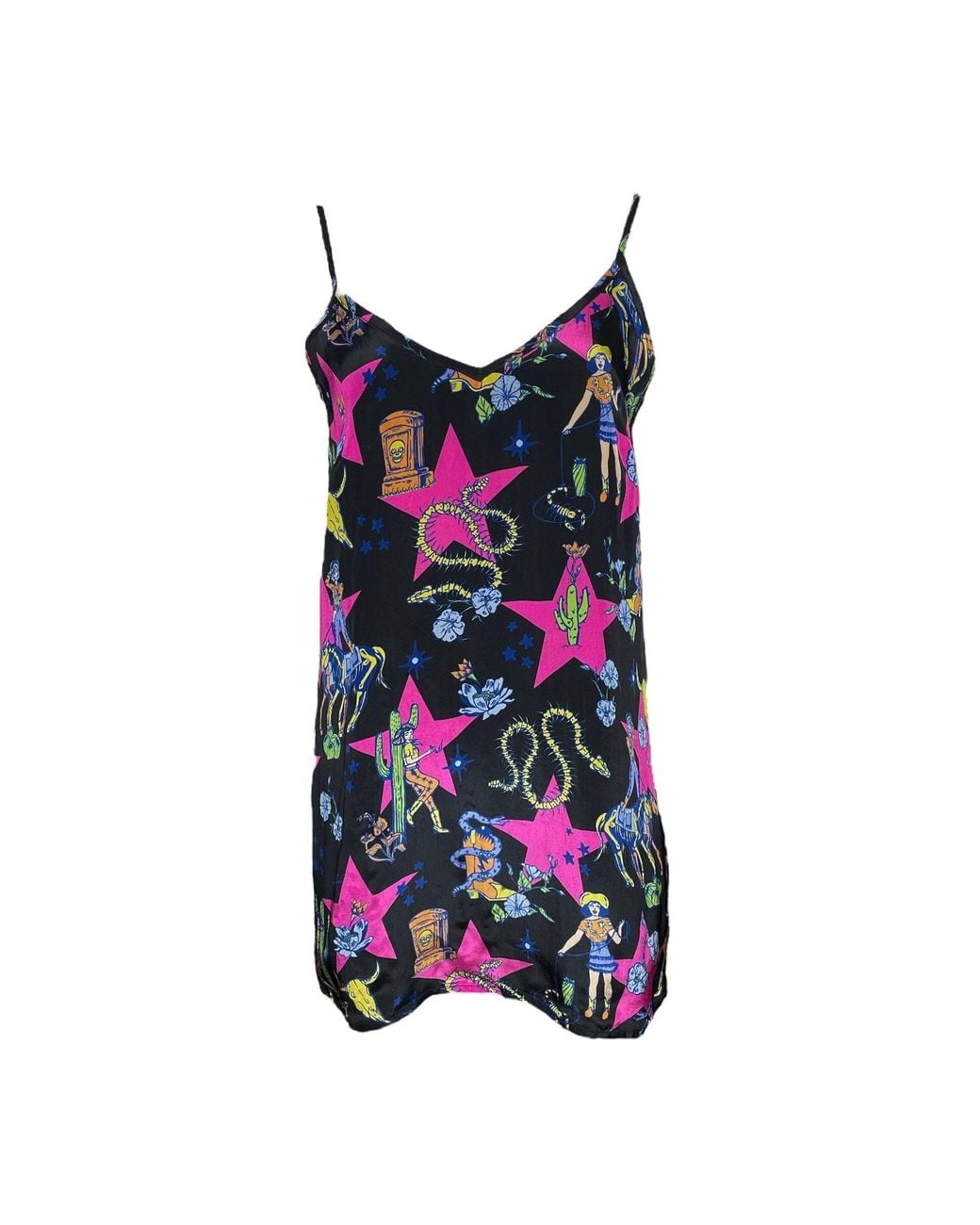 Any Old Iron Red Printed Circus Rider Short Dress