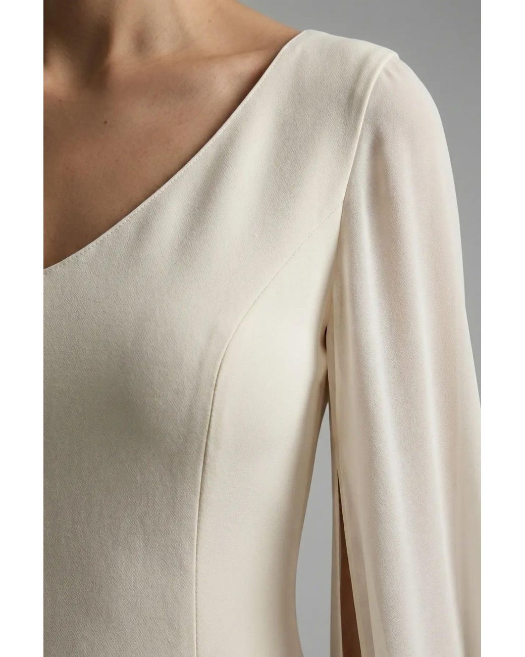 Luna Fashion House White Neutrals Ivory Short Dress, Rebeka