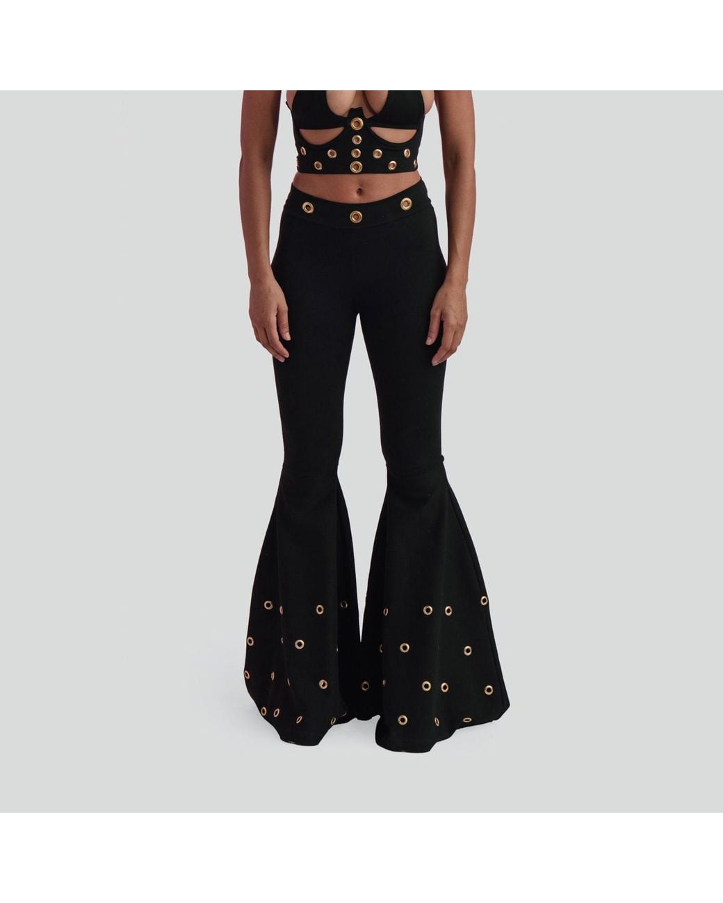 Maui X Lolita Blue Channing Stretch Bell-Bottom Pants