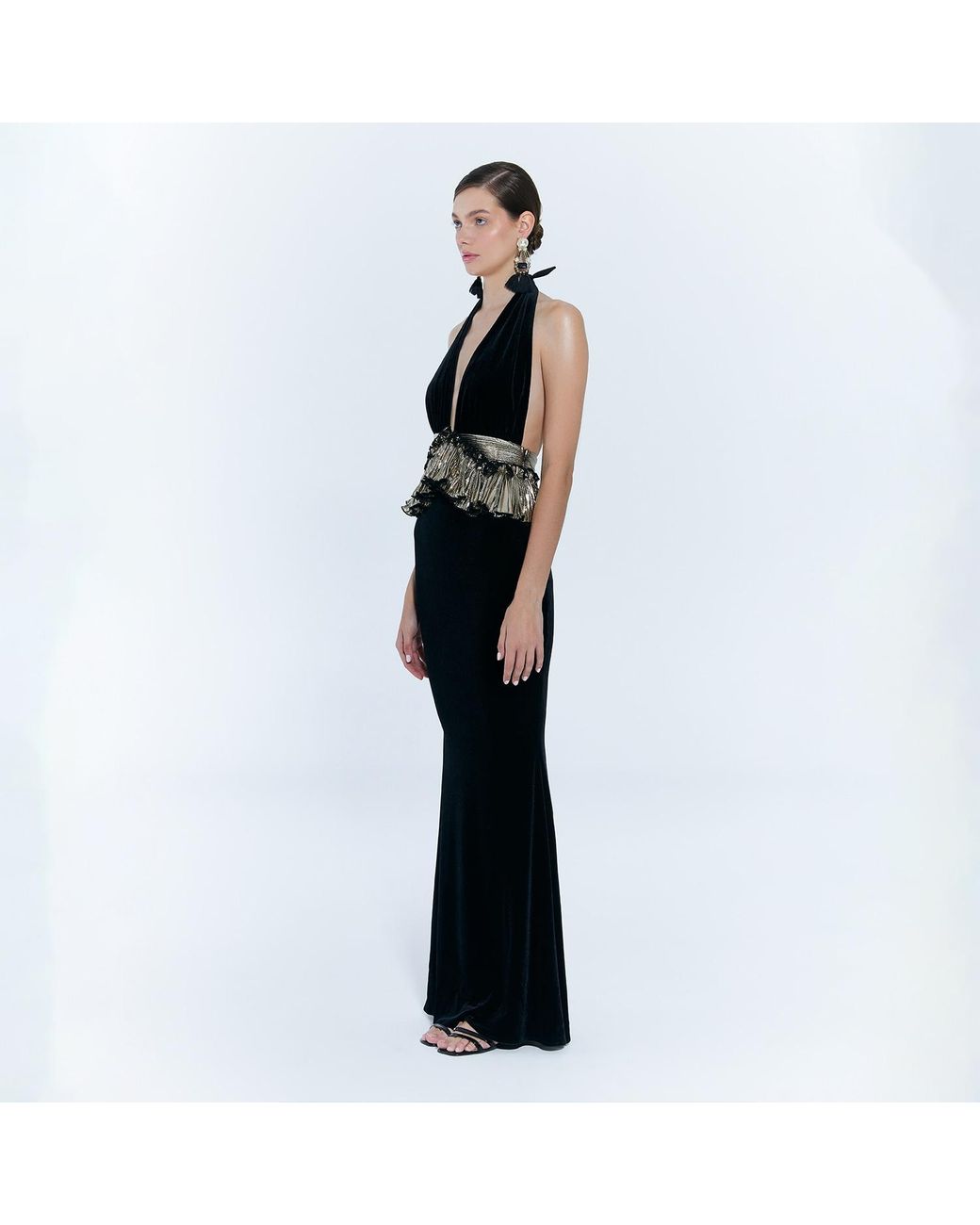 Nur Karaata Black Savoy Gown