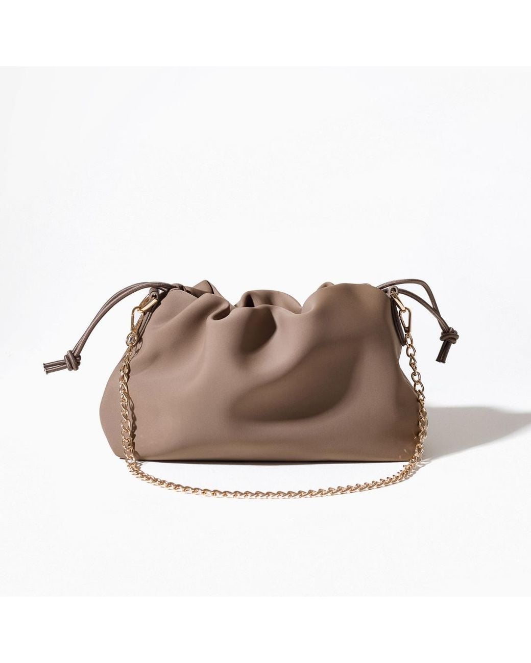 Pop Ups Brand Puff Clutch Mocha in Brown | Lyst UK