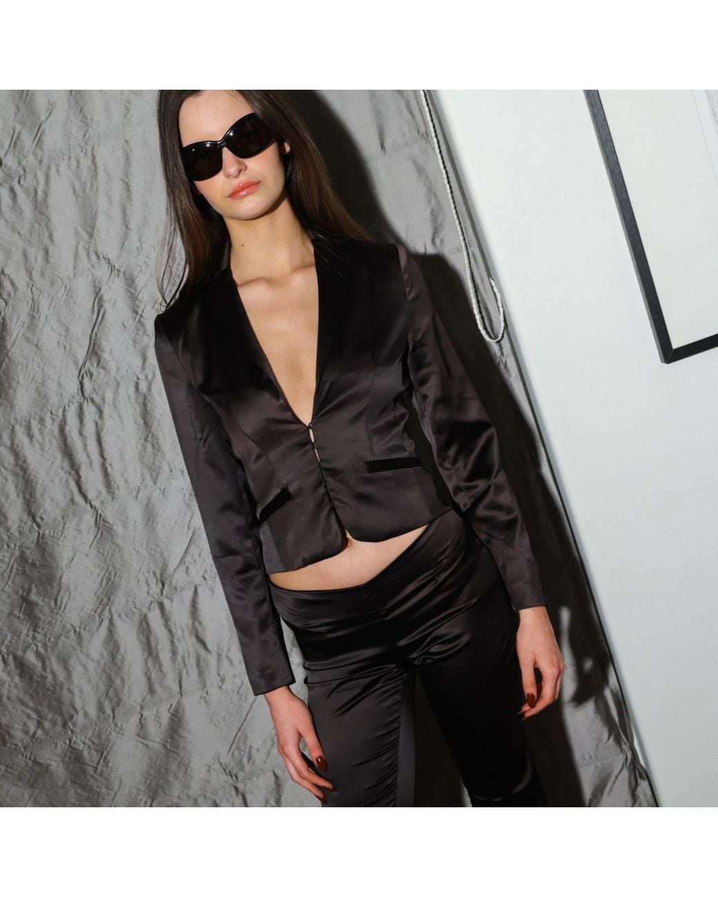 Love and Nostalgia Black Mini Cigar Blazer