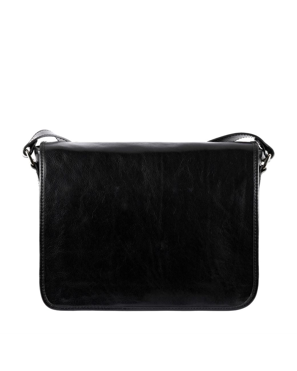 Time Resistance Black Leather Messenger Bag – The Stranger for men