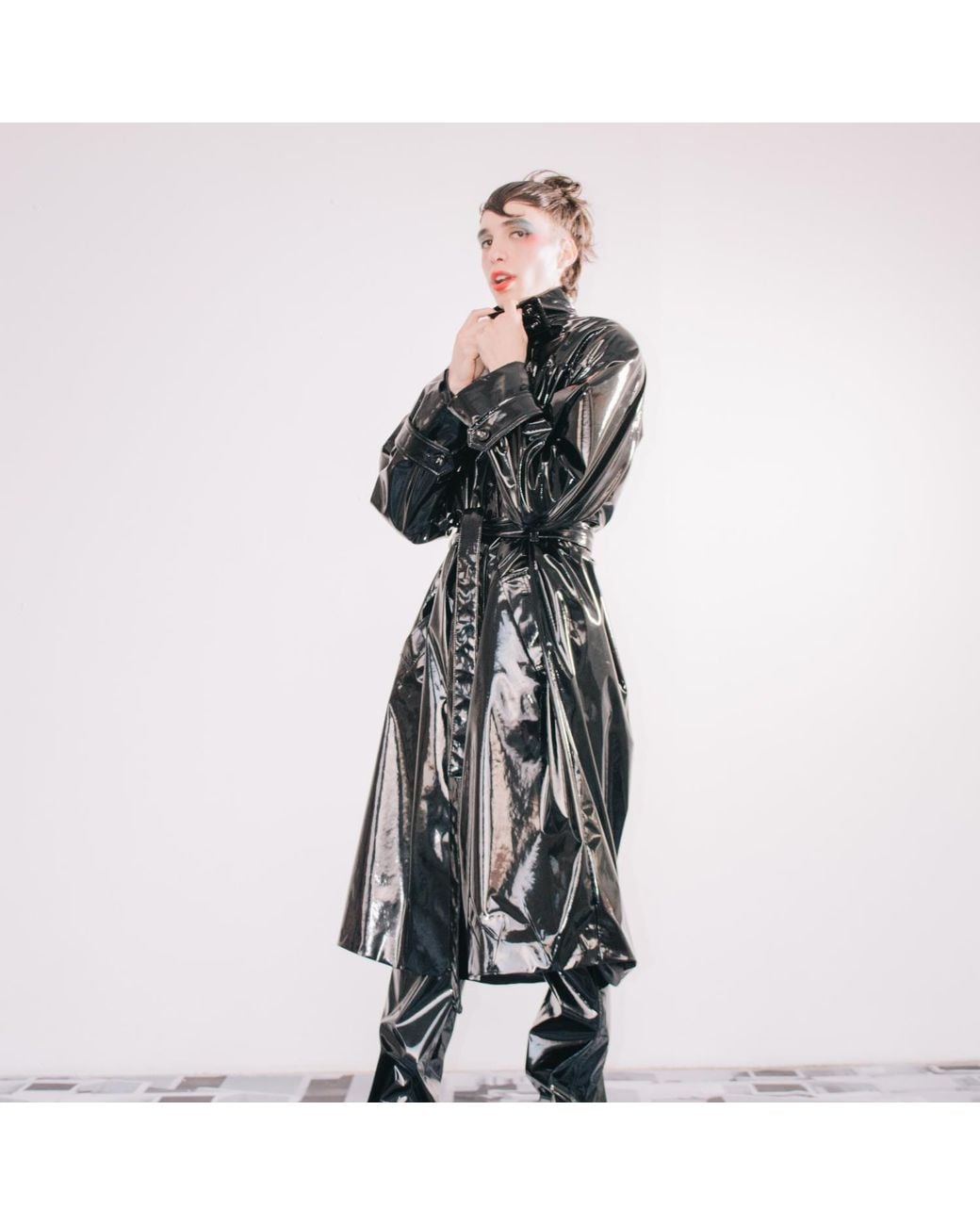 Paloma Lira Black Matrix Trench for men