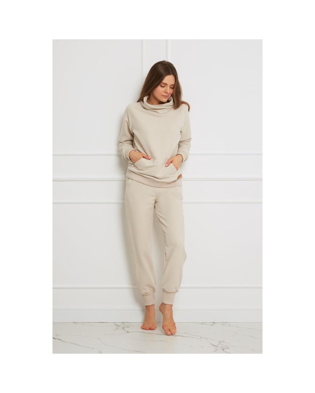 Oh!Zuza Gray Neutrals Cotton Lounge Pant