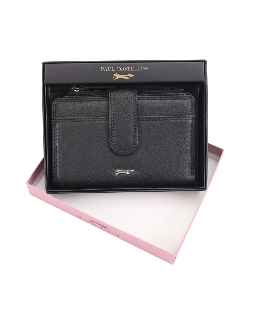 Paul Costelloe Pink Moija Leather Purse