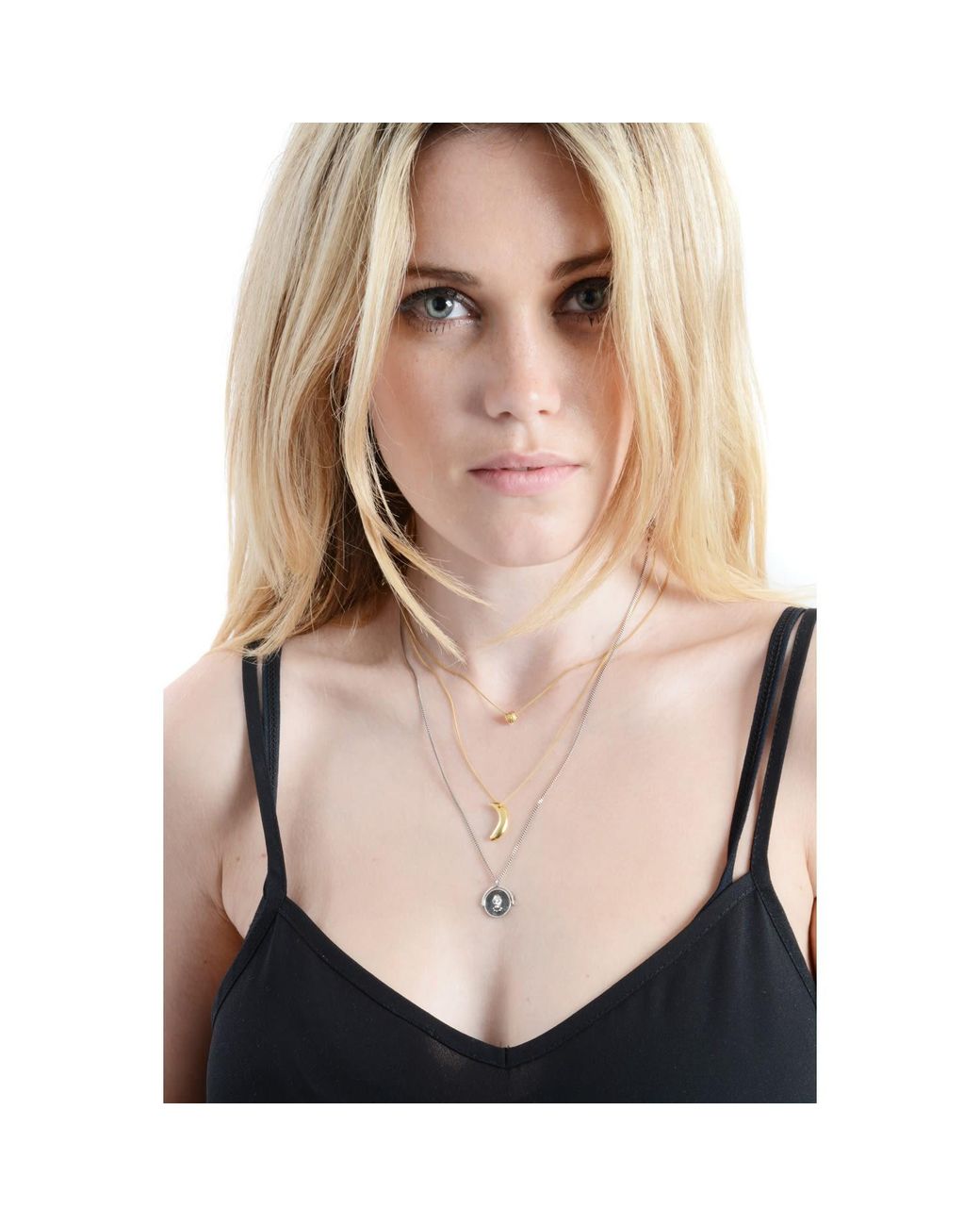 Lee Renee Metallic Voodoo Orunla & Snake Spinner Necklace