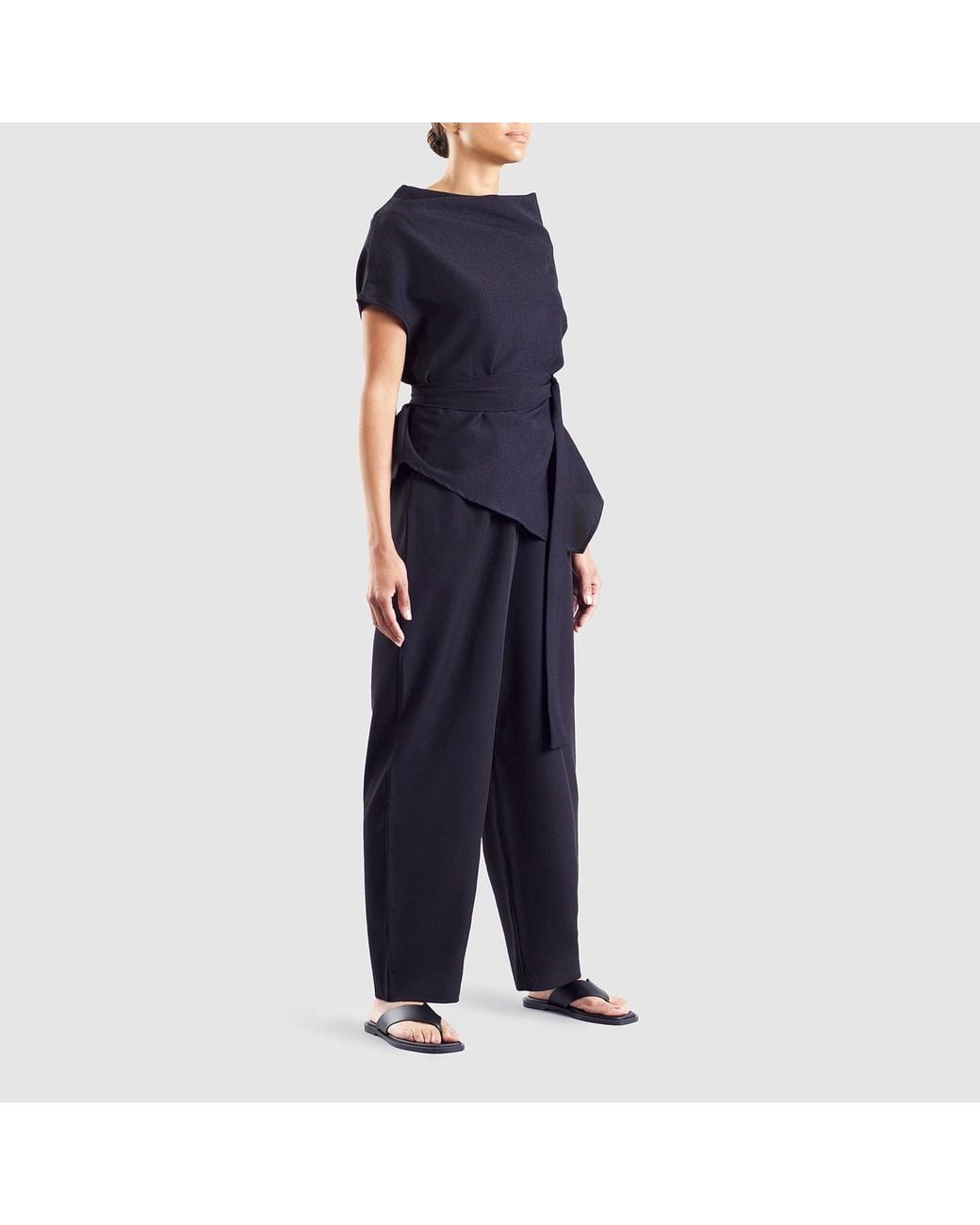 Meem Label Blue Theo Asymmetric Top