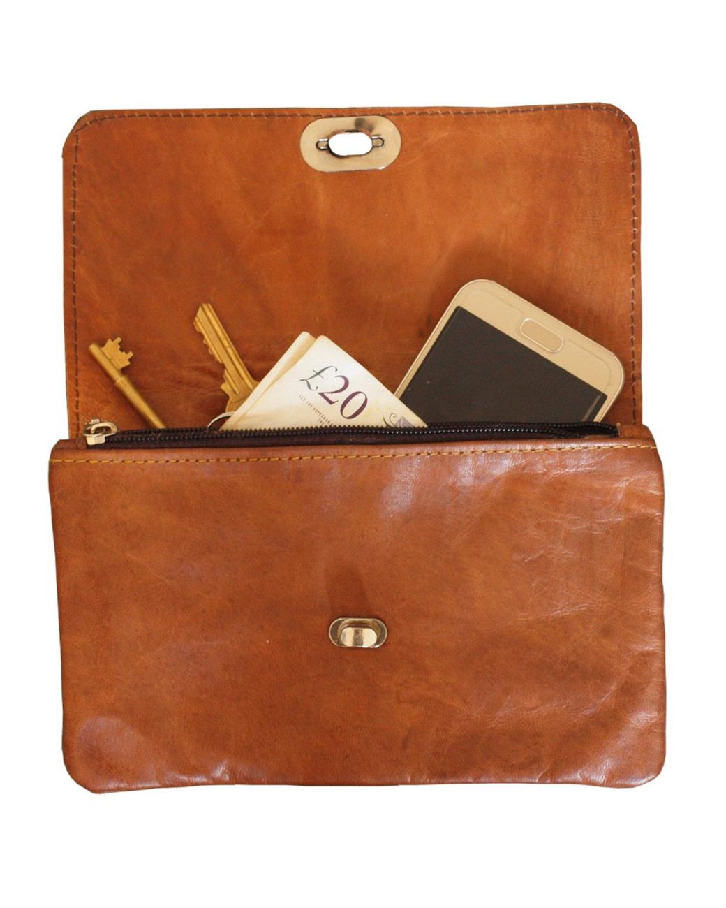 Berber Leather Brown Neutrals The Kenitra Soft Cross-Body Bag