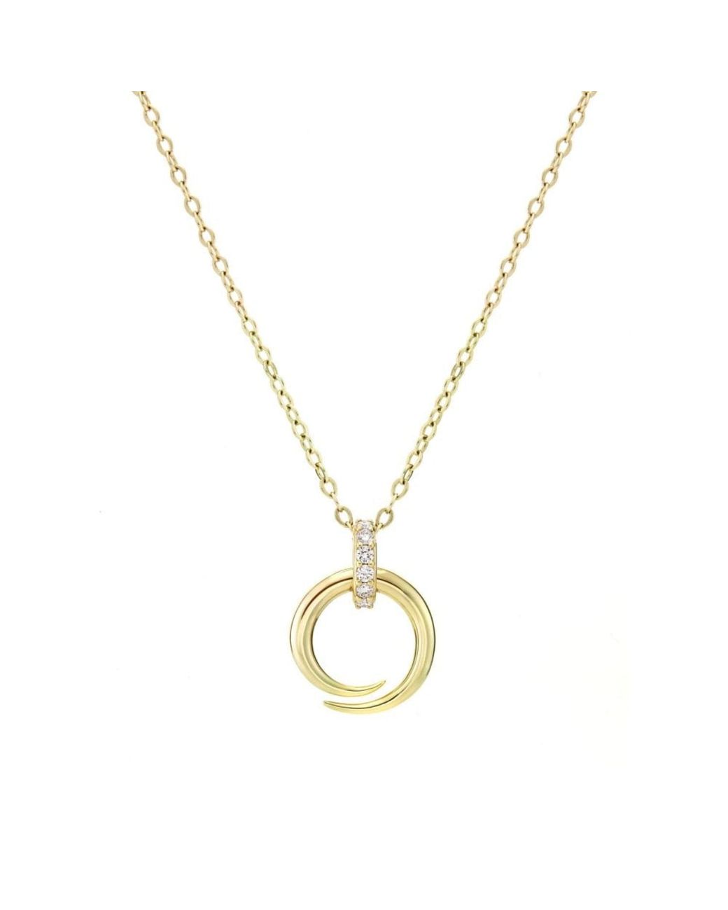 Dinny Hall Metallic Toro Horn Loop Pendant