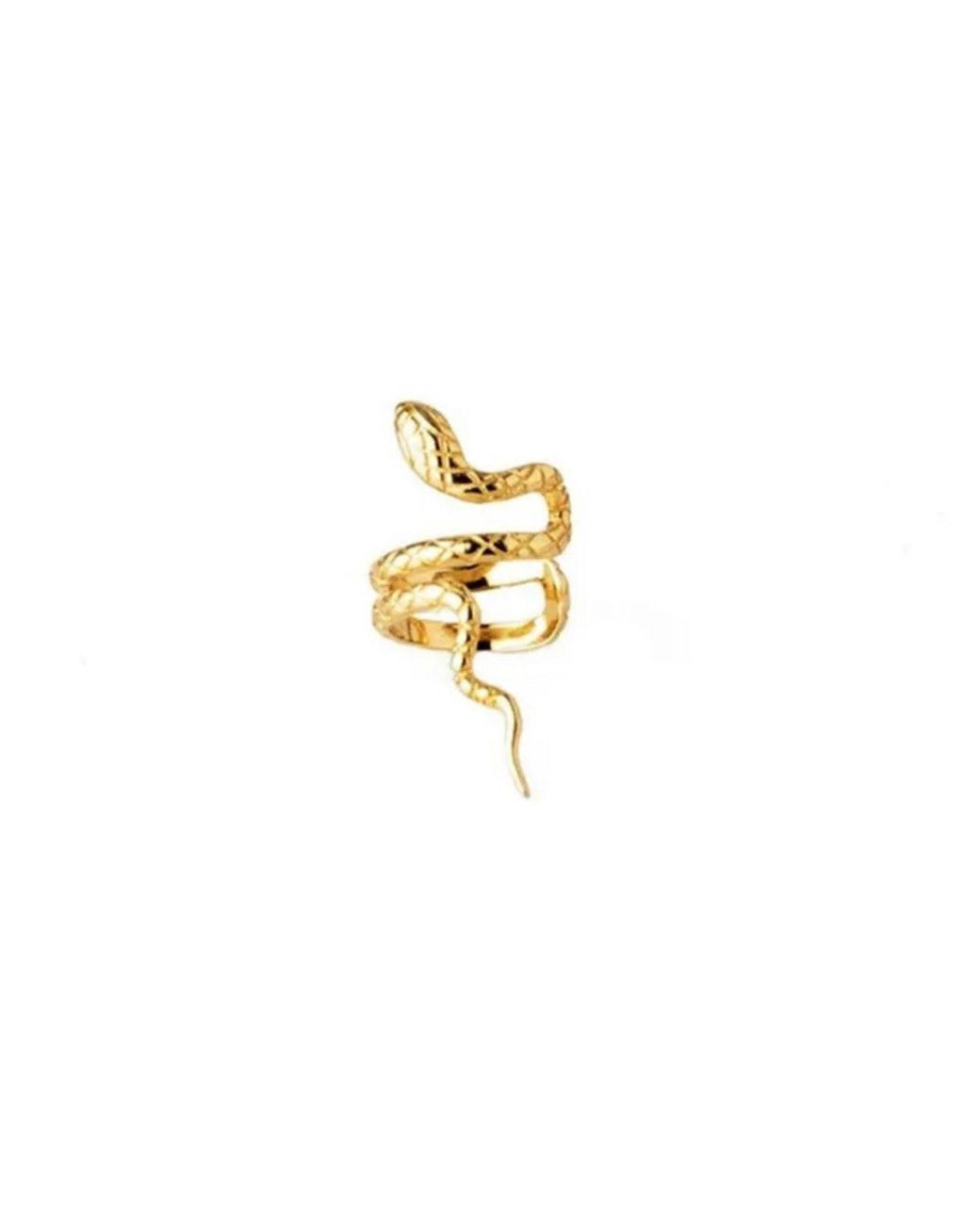 Jagged Halo Jewelry Metallic Serpent Sterling Ear Cuff Plated