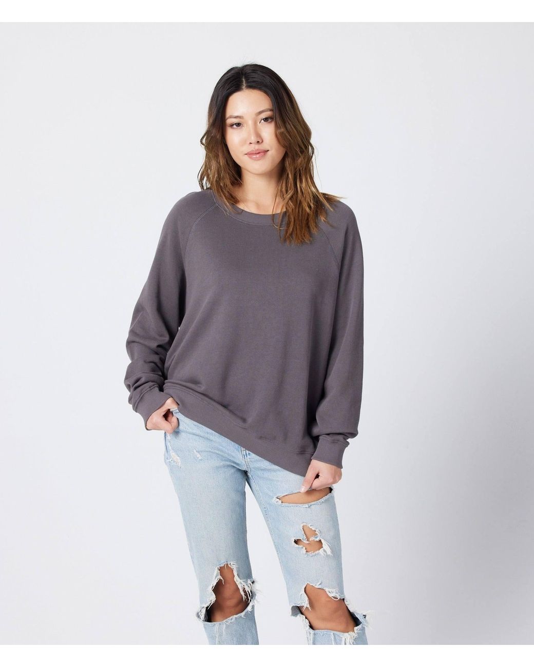 Known Supply Gray Raglan Sweatshirt