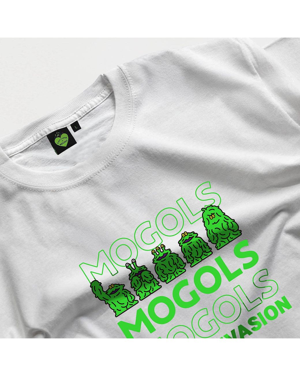 Kapture Green Mogols Invasion Printed Tee for men