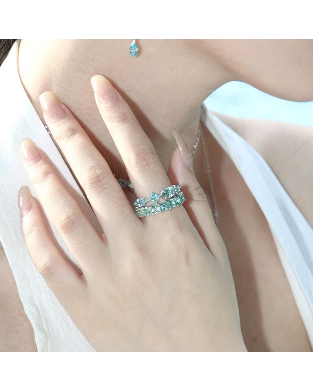 Arte Madrid Blue Sundaze Eternity Ring