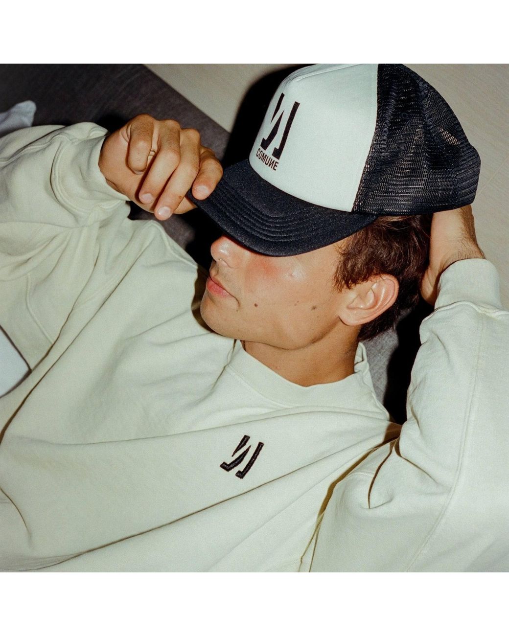 Comune Black Icon Active Trucker Hat for men