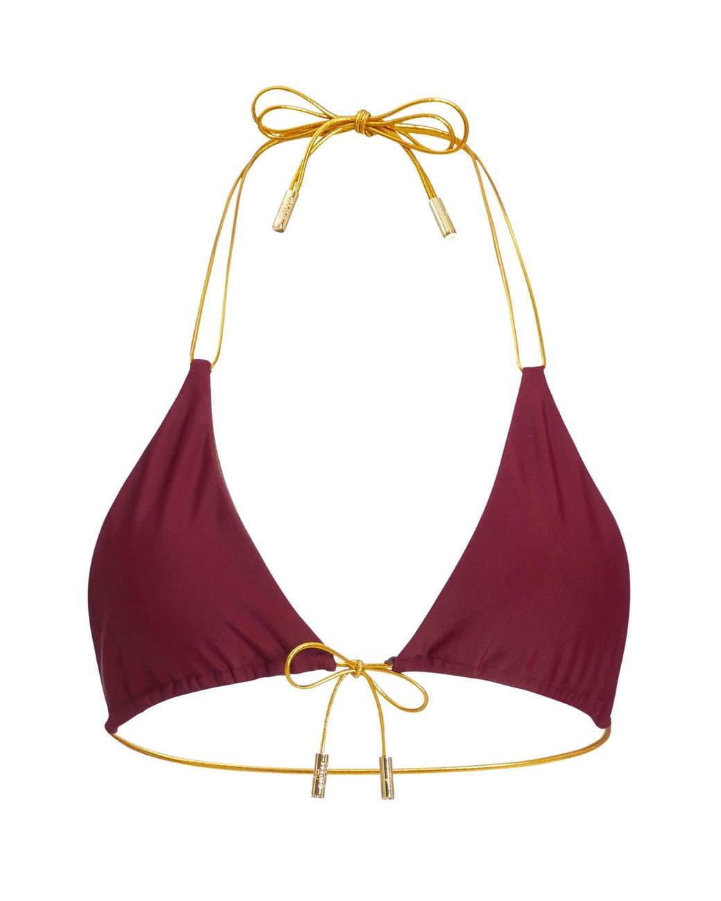 Capri Swim™ Red Wine & Chocolate Reversible Bikini Top