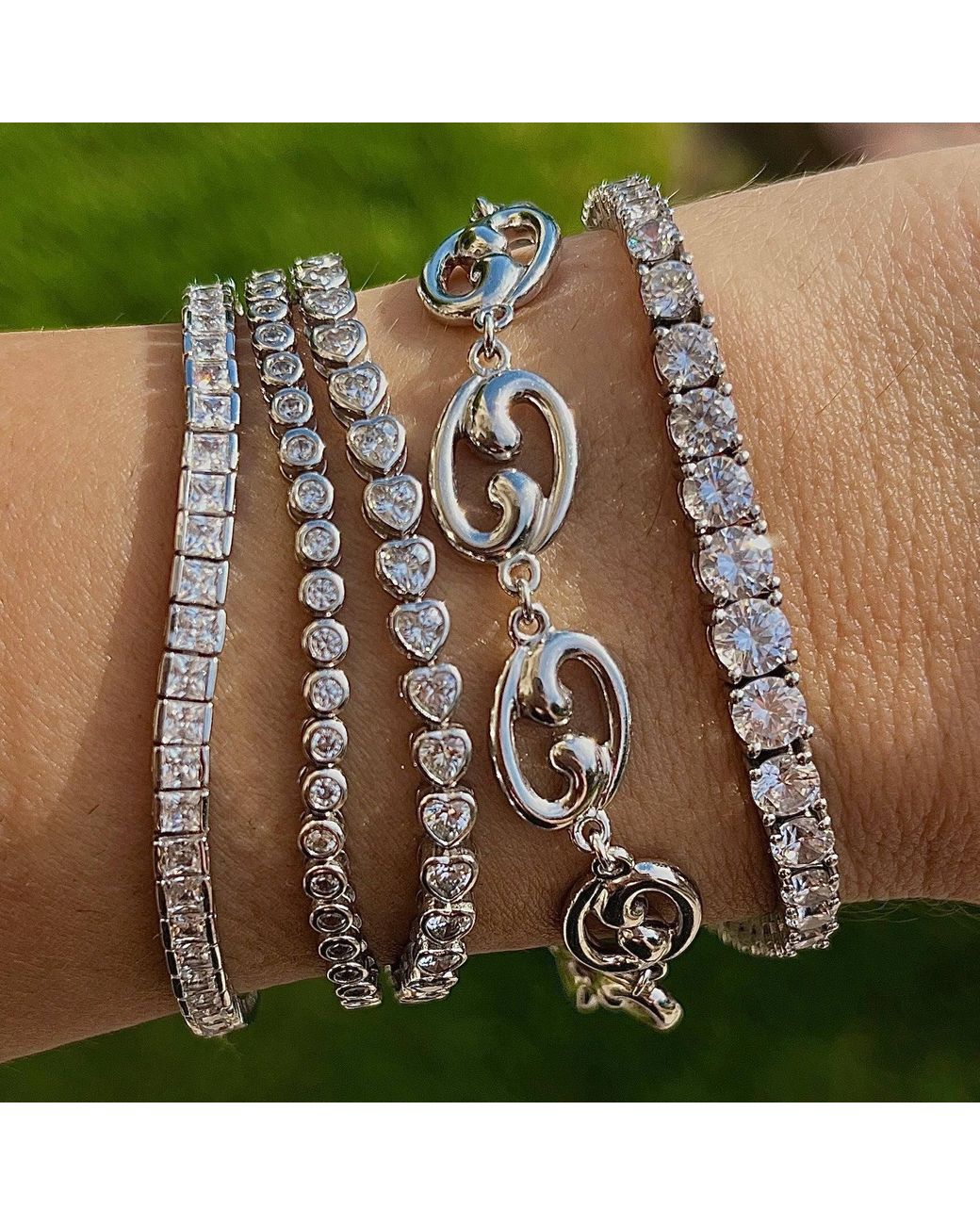 Leni James Metallic The Fibonacci Link Bracelet