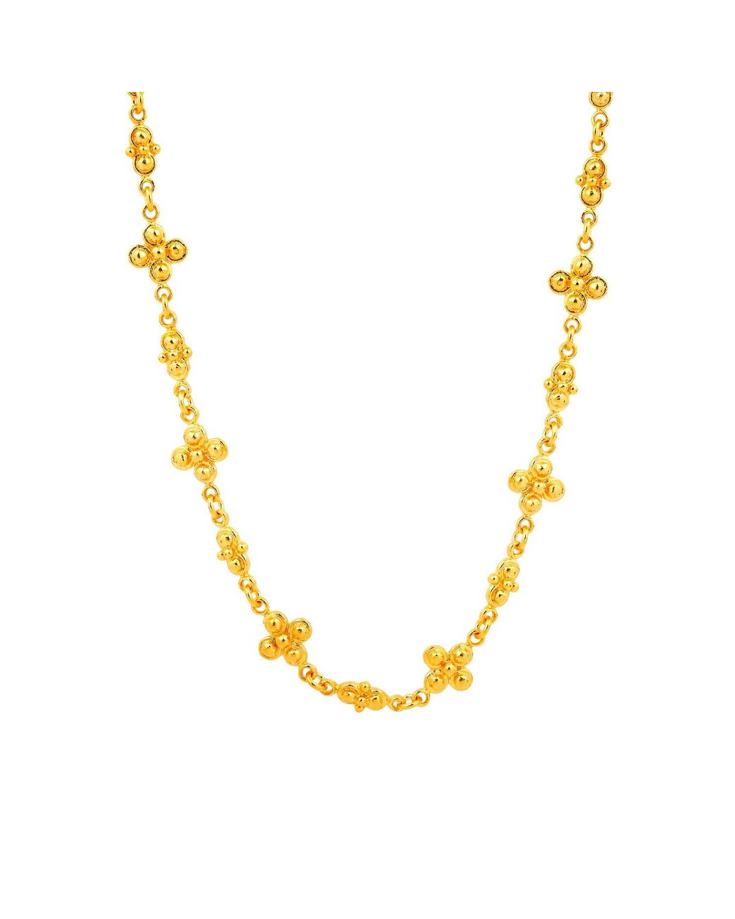 Ece London Metallic The Clover Necklace