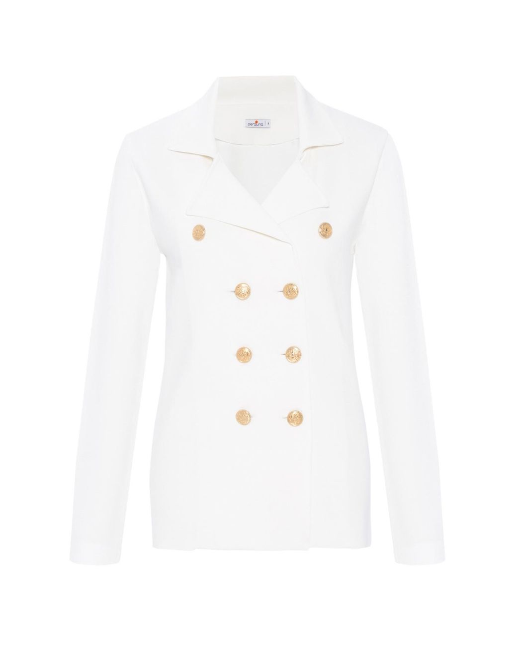 Peraluna White Katherine Standard Cut Knit Blazer