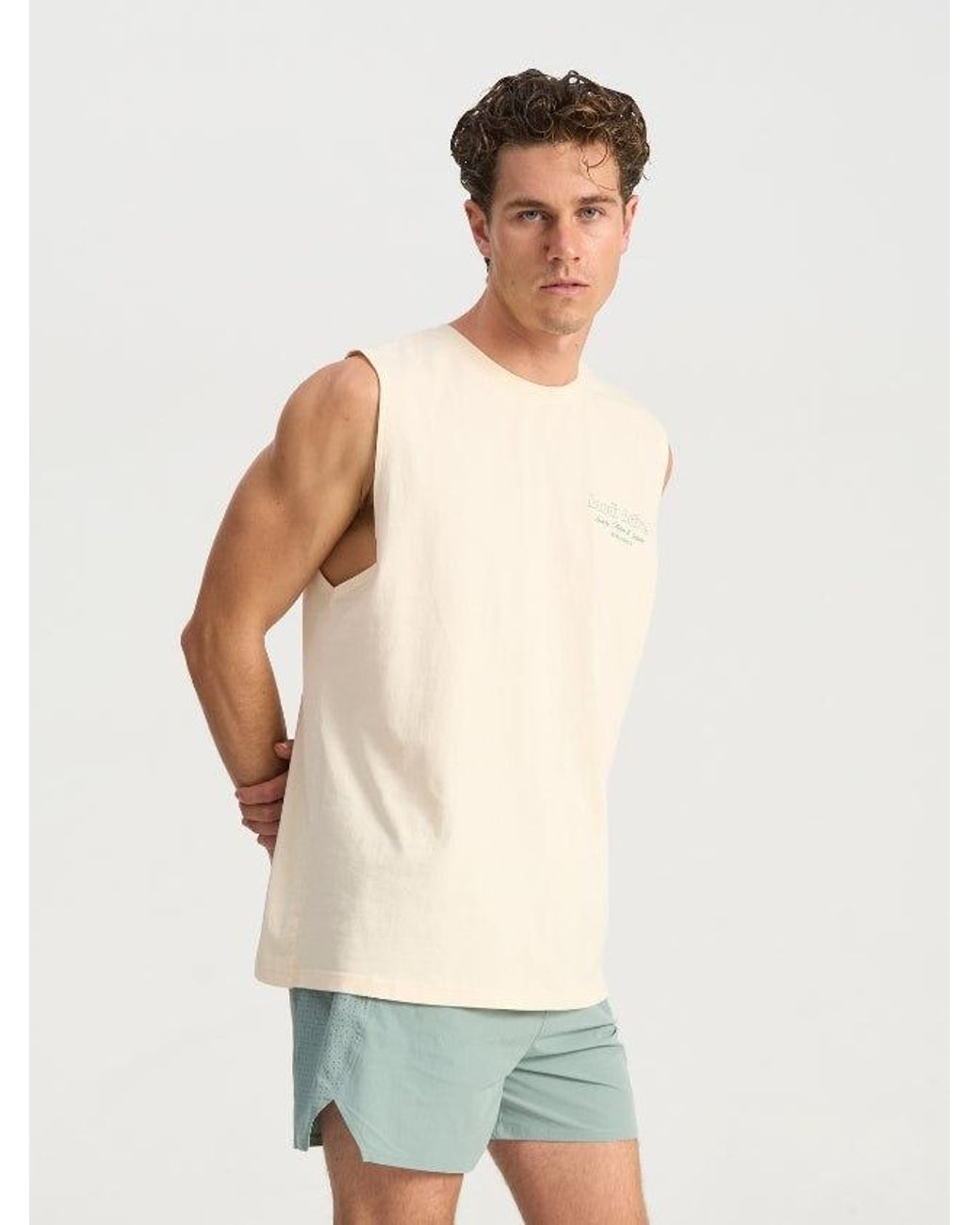Bondi Active White Clubhouse Tank for men