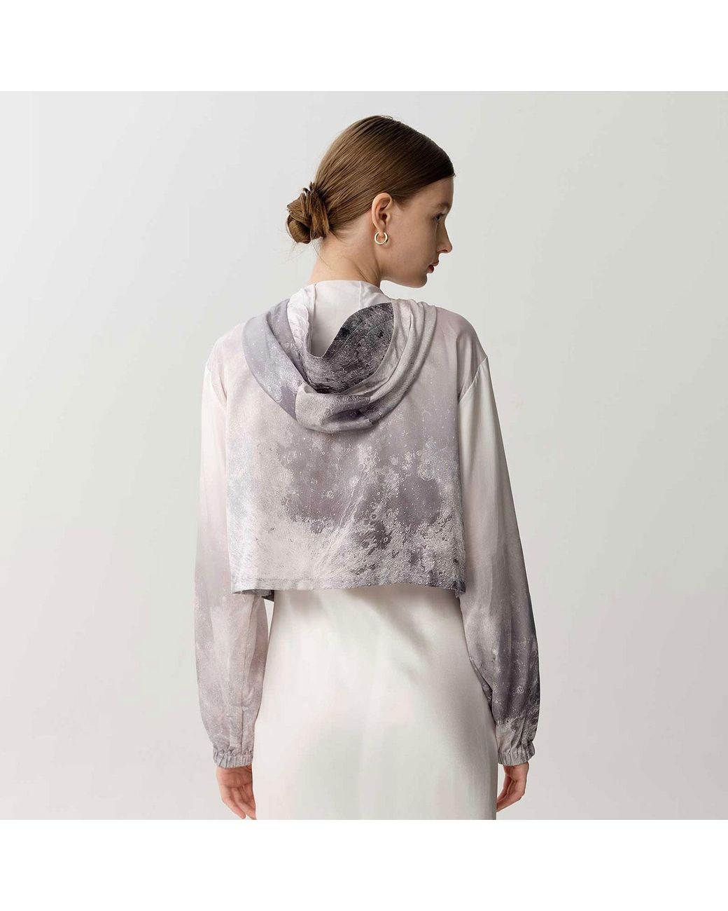 Silkinc Gray Super-Light Ombre Silk Jacket