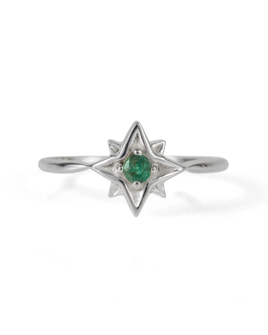Charlotte's Web Jewellery Green Guiding North Star Ring