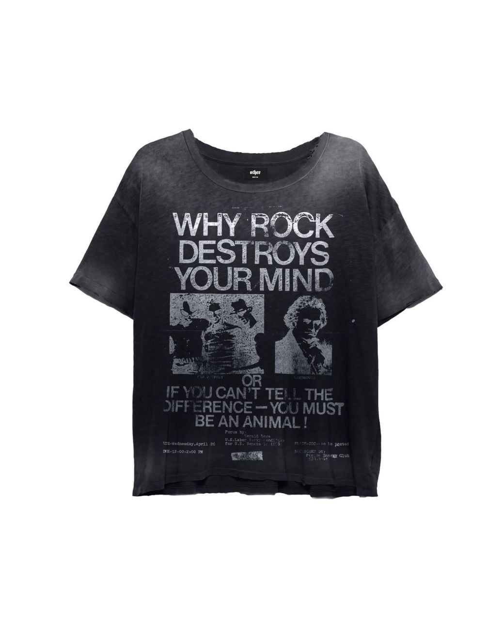 Other Uk Black Rock Music Destroys Decay T-Shirt for men