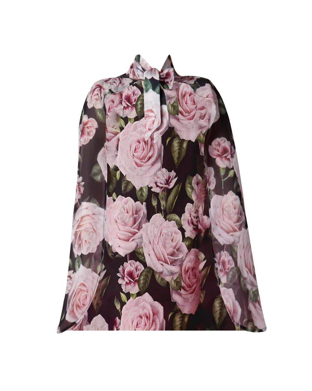 Nur Karaata Pink Capri Bloom Cape