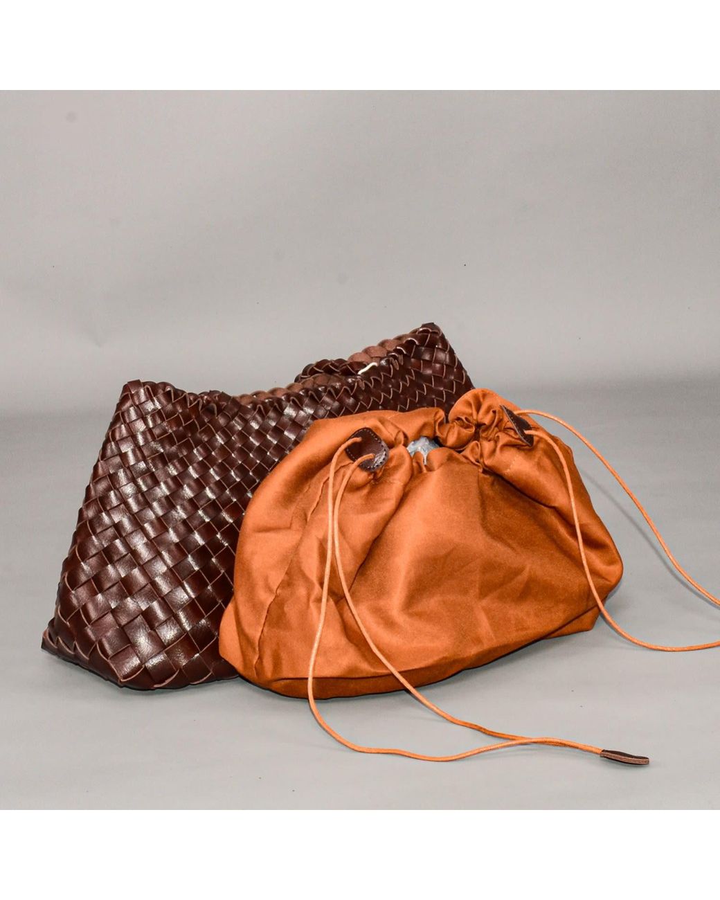 Rimini Brown Hand Woven Shoulder Bag 'Donna'