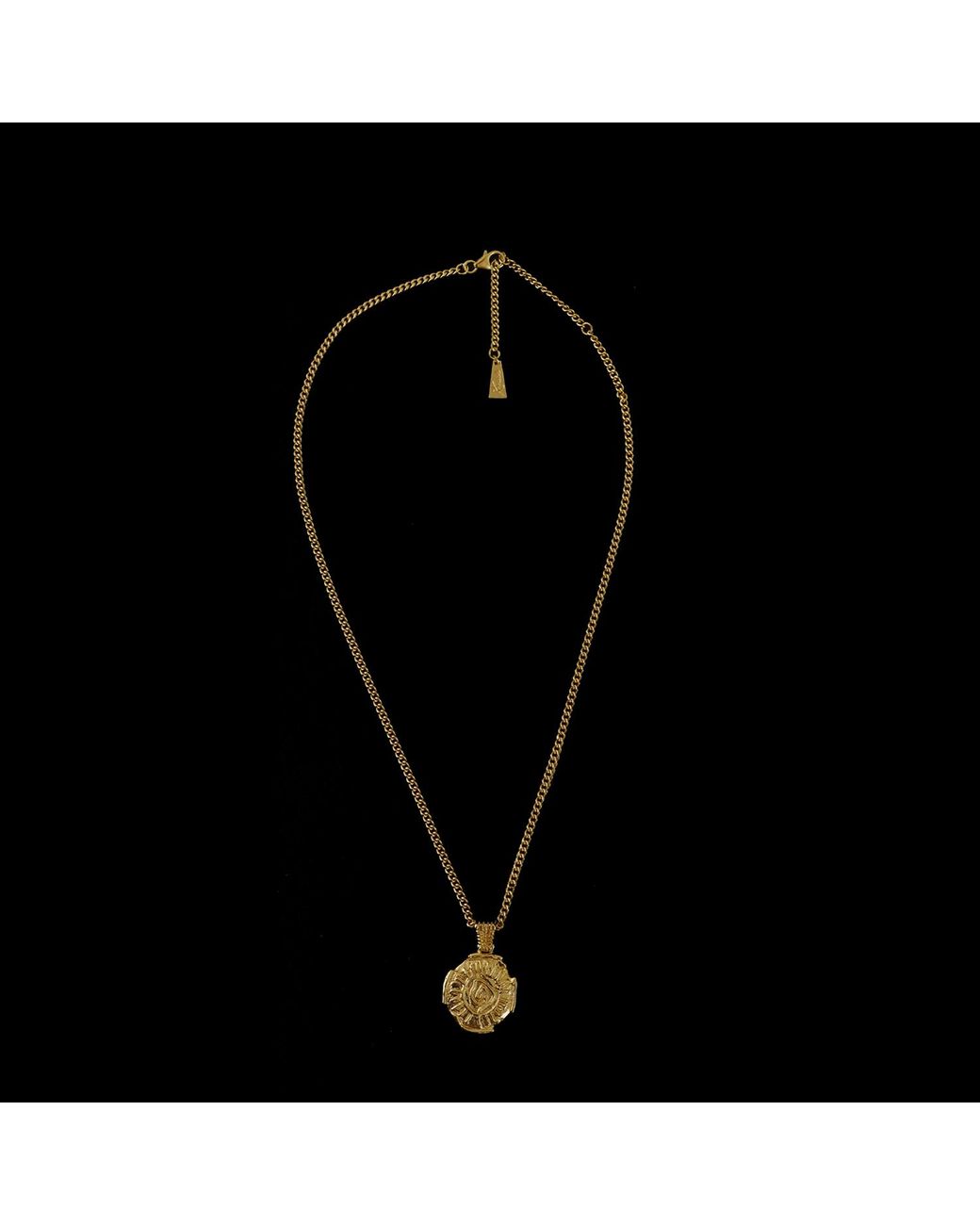 Krush Metallic Selena Solar Pendant Necklace