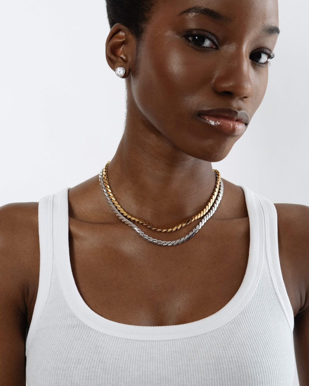 Miss Cecilia Metallic Soho Chain Necklace